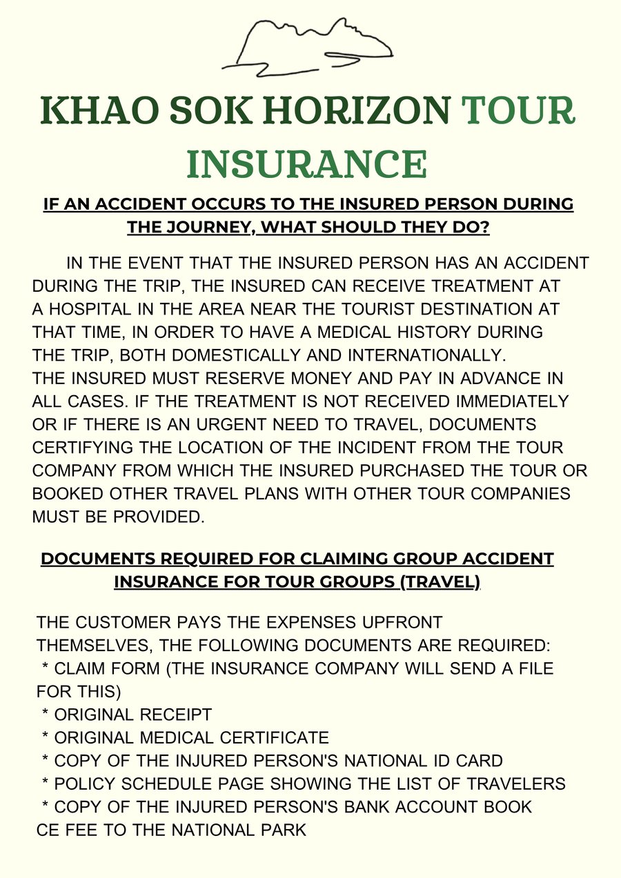 Tour insurance information