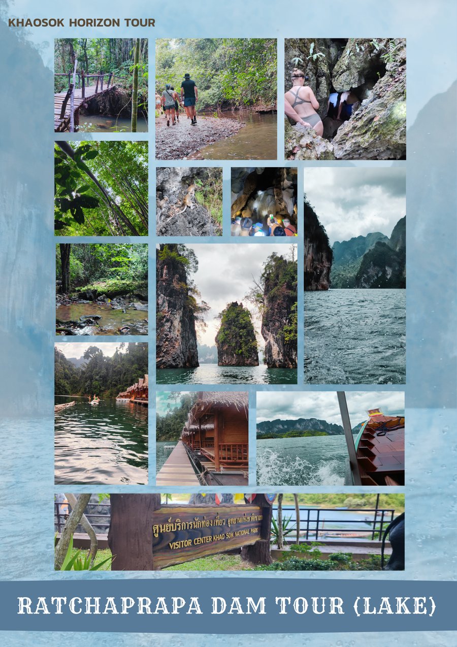 Ratchaprapha Dam Tour photo collage